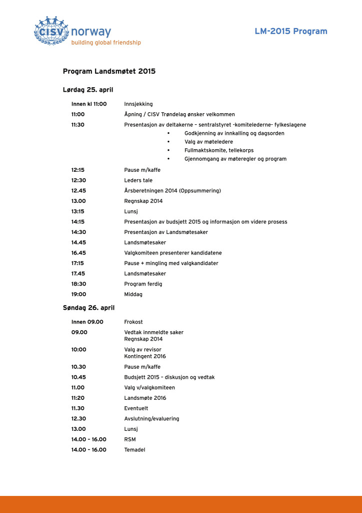 LM-2015 Program